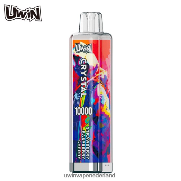 UWIN Crystal Puffs - UWIN CRYSTAL 10000 wegwerpvape aardbei framboos kers 60Z0ZL7