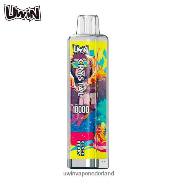 UWIN Vape Amsterdam - UWIN CRYSTAL 10000 wegwerpvape perzik bes 60Z0ZL12