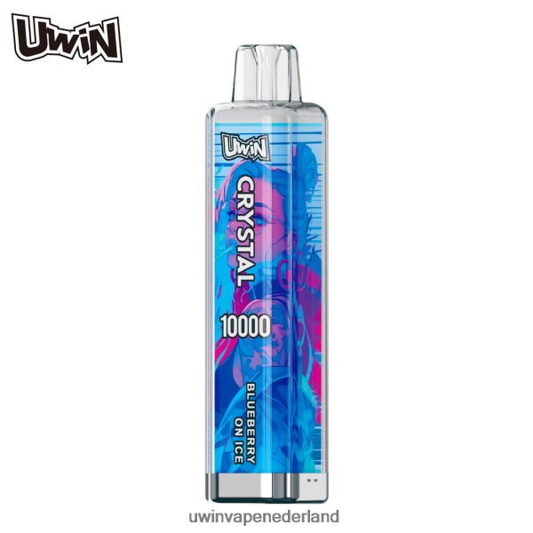 UWIN Vape Elektronische Sigaret - UWIN CRYSTAL 10000 wegwerpvape bosbessen op ijs 60Z0ZL4