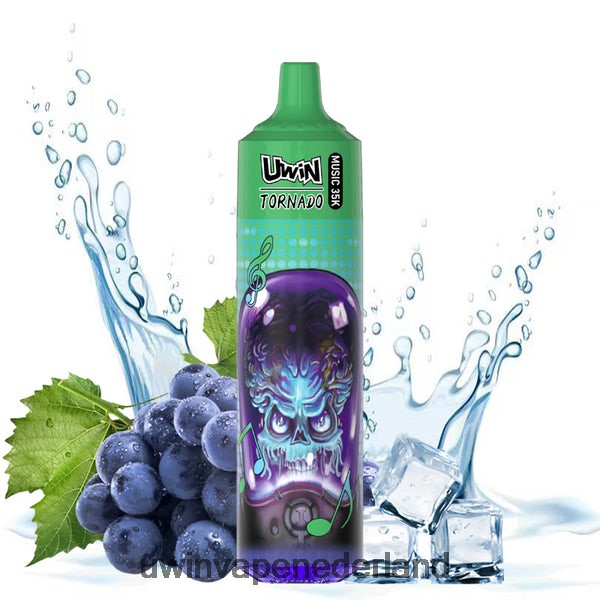 UWIN Crystal Puffs - UWIN CRYSTAL 35k wegwerpdamp druiven ijs 60Z0ZL17